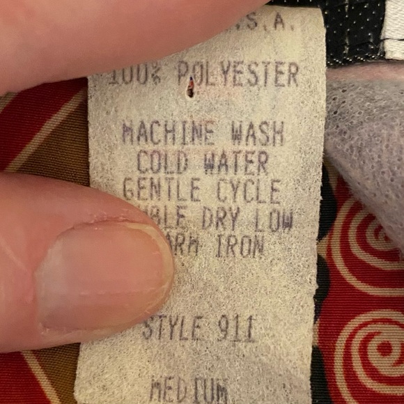 Maggie Sweet Abstract Print Blouse Womens Size Medium Button Down Long Sleeve - Picture 5 of 5